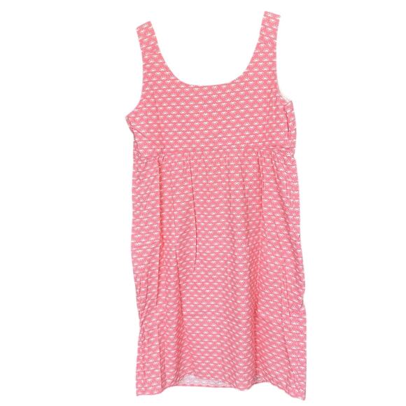 Hanna Andersson Sleep Dress - Coral Pink Cotton with White Details - 14 - Picture 2 of 4